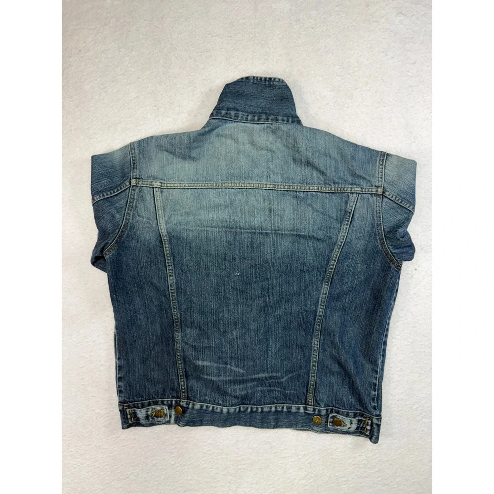 H&M Divided Western Denim Jacket Mens Large Blue Trucker Cotton 100295